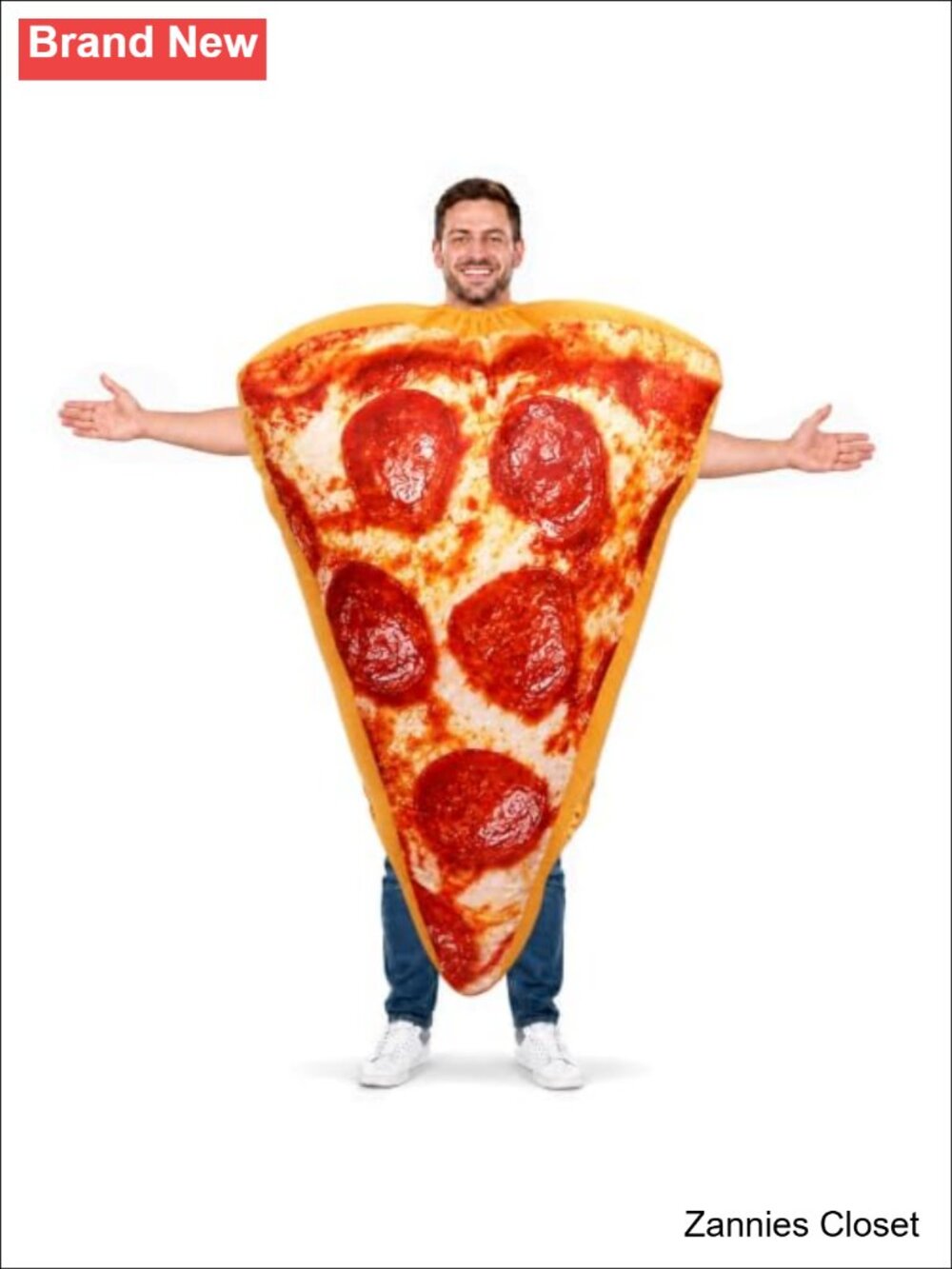 👻 Inflatable Pizza Slice Costume Adult Funny Halloween Food Party Blow Up